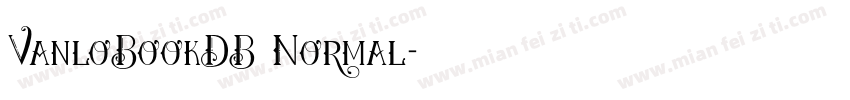 VanloBookDB Normal字体转换